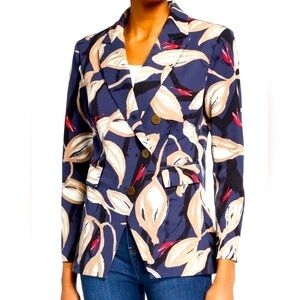 NIC + ZOE “Budding” Printed Jacket | Indigo Floral Print | MP